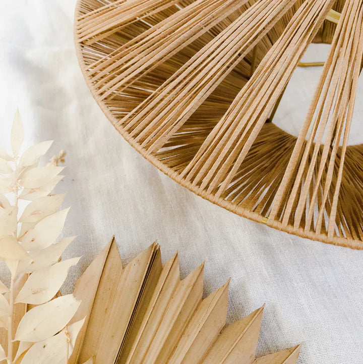 Jute Wall Lamp for Living Room | Natural Wall Light Anant - Gable