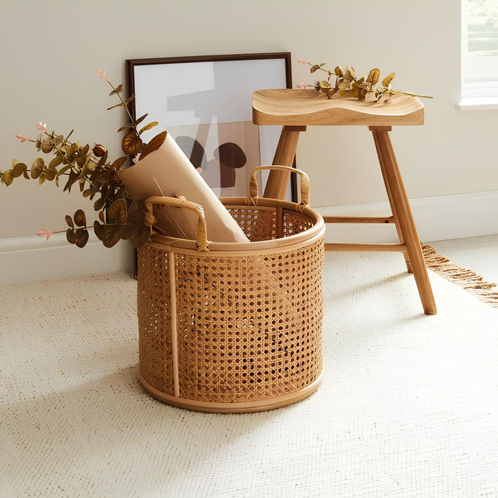 Rattan & Bamboo Planter for Living Room - Taara