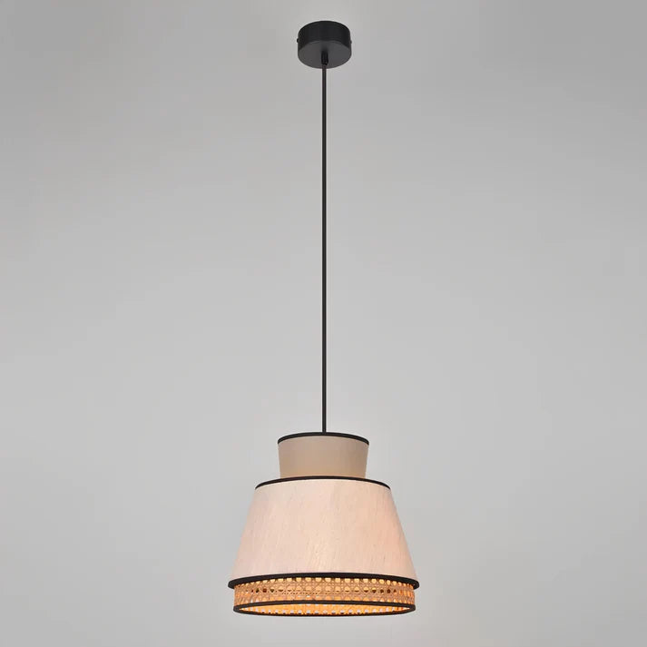 Rattan Hanging Light for Living Room | Cane Pendant Lamp - Blaze