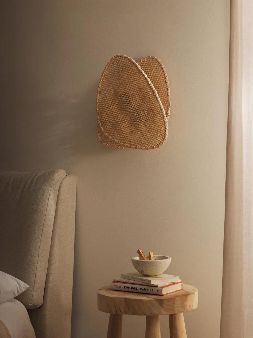 Wicker Wall Lamp for Living Room - Diva