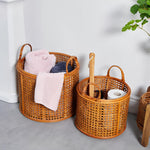 Rattan & Bamboo Planter for Living Room - Taara