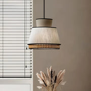 Rattan Hanging Light for Living Room | Cane Pendant Lamp - Blaze