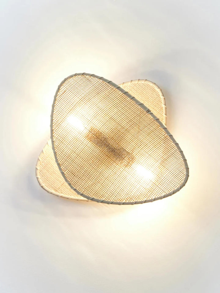Wicker Wall Lamp for Living Room - Diva