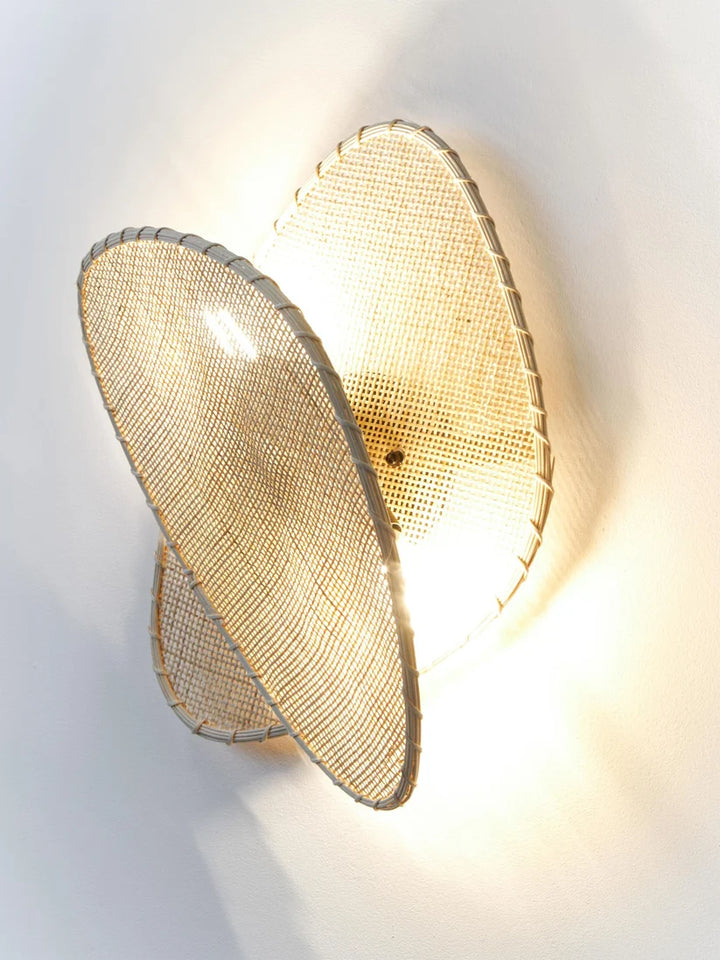 Wicker Wall Lamp for Living Room - Diva