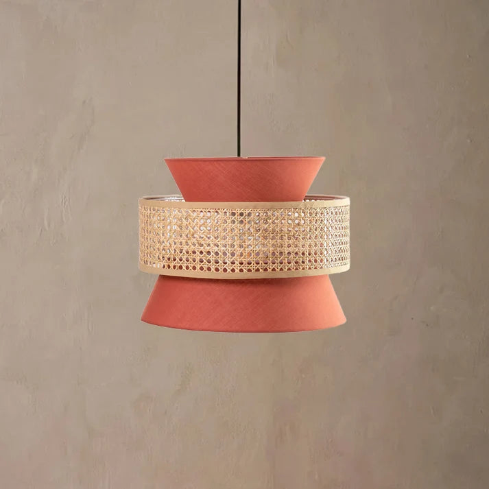 Rattan Hanging Light for Dining Room | Cane Pendant Lamp - Hana