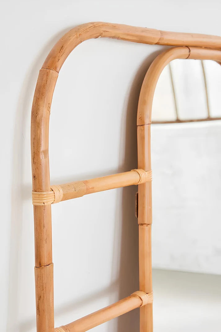 Rattan Wall Mirror for Living Room - Rebecca