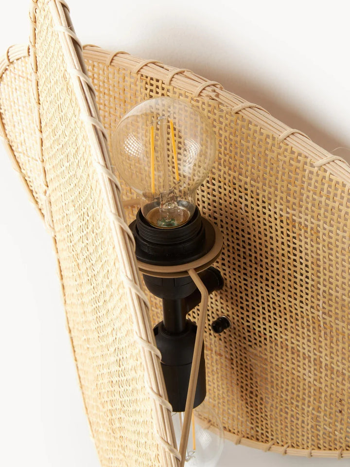 Wicker Wall Lamp for Living Room - Diva