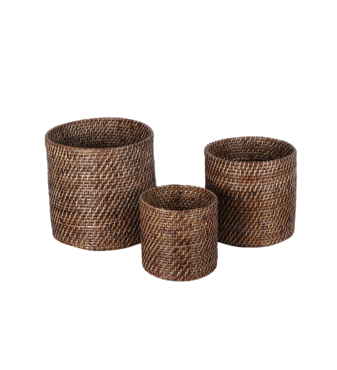 Rattan Planter | Cane Laundry Bin | Bamboo toy Storage - Mahika by Luxury Rattan Handicrafts 