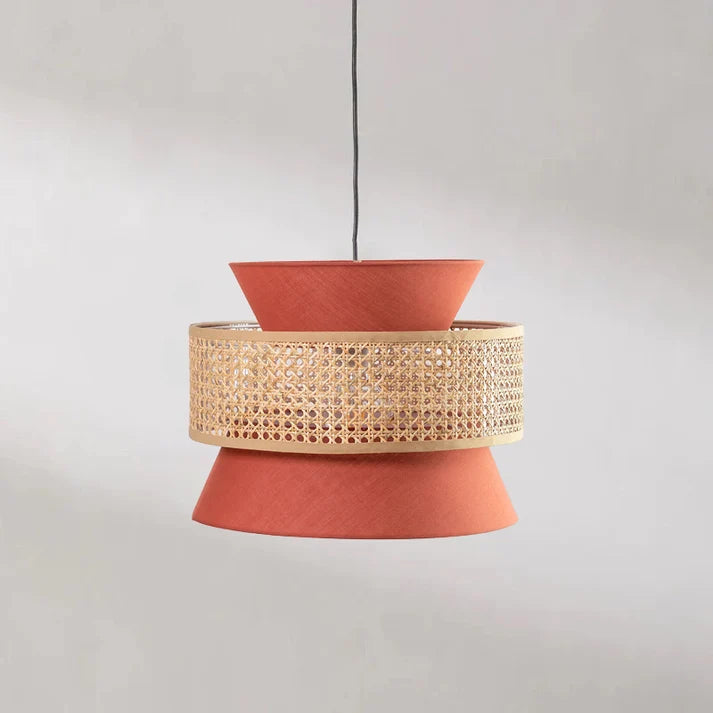 Rattan Hanging Light for Dining Room | Cane Pendant Lamp - Hana