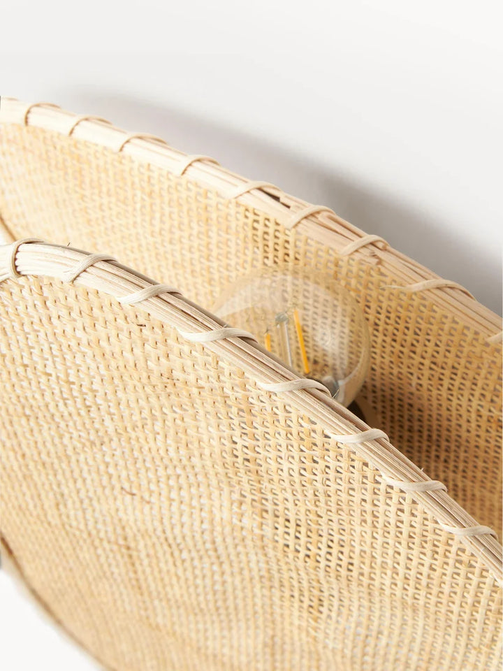 Wicker Wall Lamp for Living Room - Diva