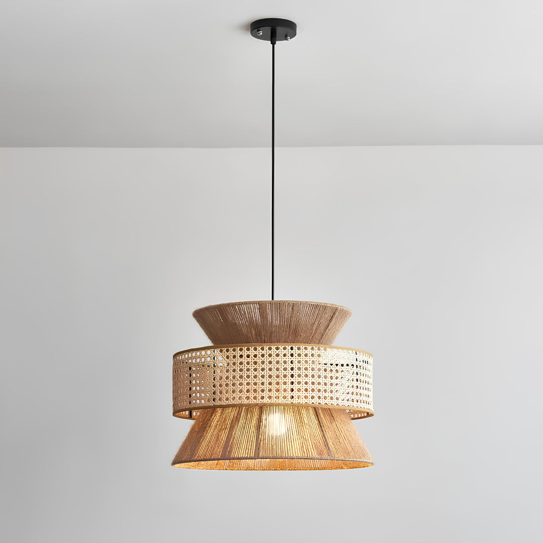 Rattan Bamboo Pendant Light - Reva
