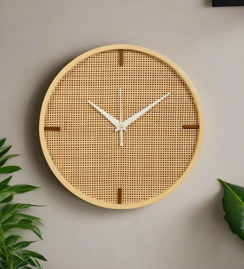Bamboo Wall Clock for Kitchen - Soleil