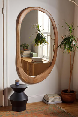 Bamboo Wall Mirror for Living Room - Hadayat