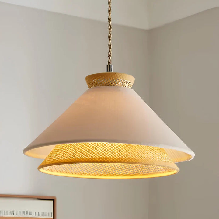 Wicker Hanging Light for Dining Room - Quenten