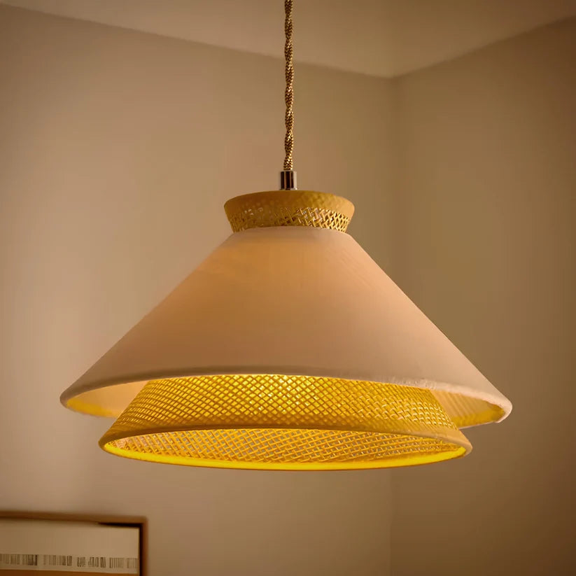 Wicker Hanging Light for Hallway - Tobiaso