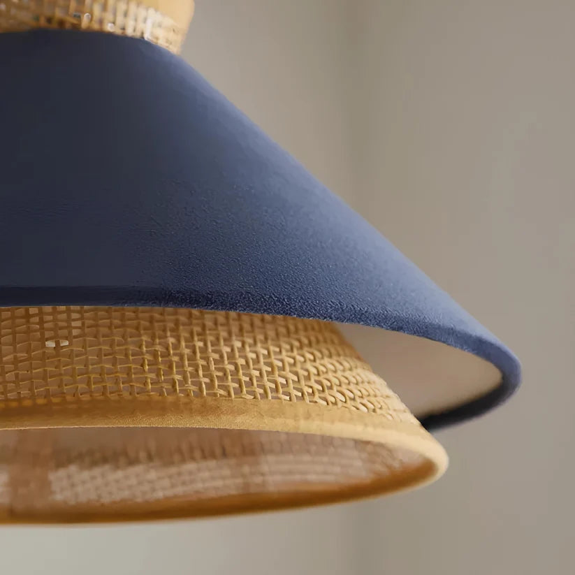 Wicker Hanging Light for Bedroom | Rattan Pendant Lamp - Drako