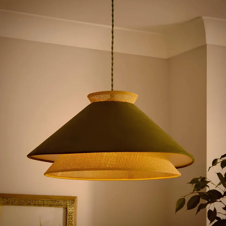 Wicker Hanging Light for Living Room- Simbaa