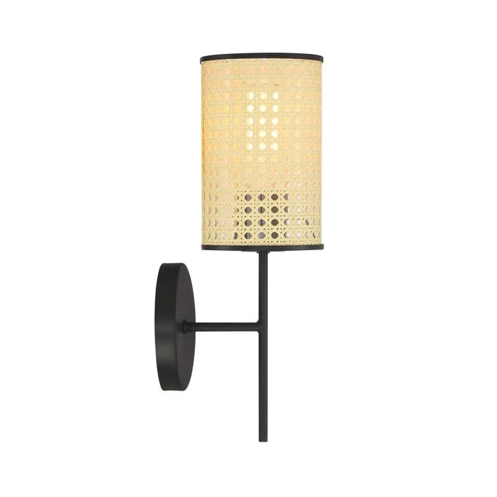 Rattan Wall Sconce for Bathroom | Wicker Wall Light - Alletta