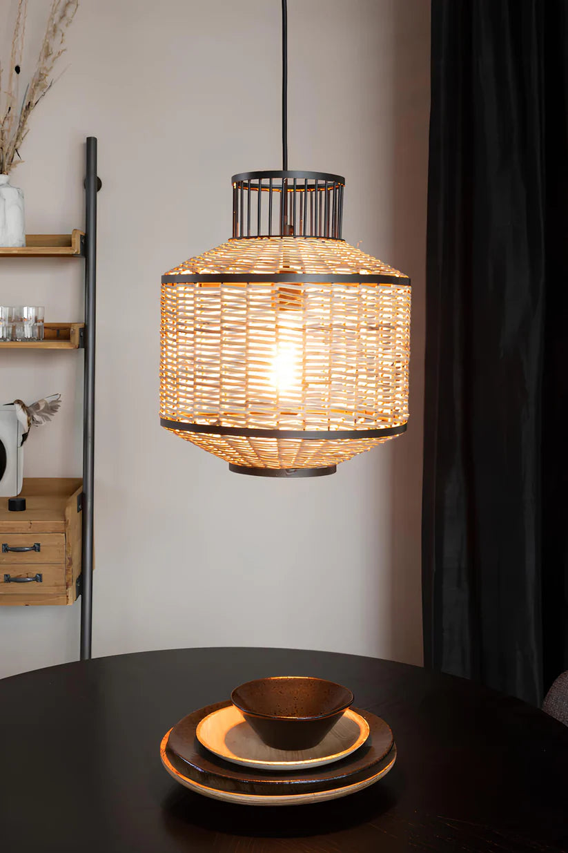 Bamboo Hanging Light for Kitchen | Rattan Pendant Lamp - Lark