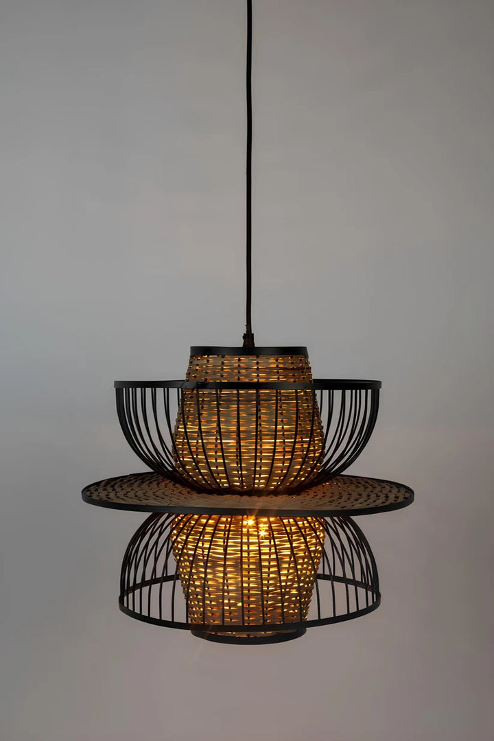 Rattan & Bamboo Hanging Light for Kitchen | Pendant Lamp - Rhydian