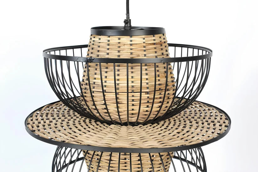 Rattan & Bamboo Hanging Light for Kitchen | Pendant Lamp - Rhydian