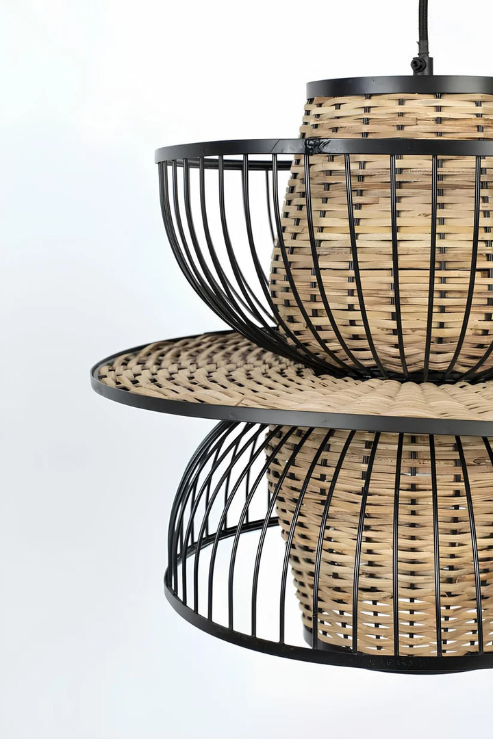 Rattan & Bamboo Hanging Light for Kitchen | Pendant Lamp - Rhydian