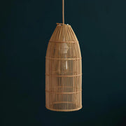 Bamboo Hanging Light for Hallway | Rattan Pendant Lamp - Brice