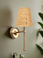 Bamboo Wall Sconce for Dining Room | Rattan Wall Light - Xylo