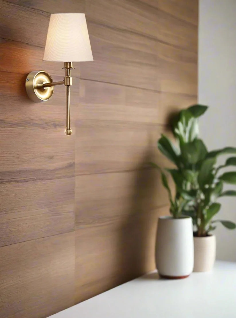 Modern Fabric Wall Lamp for Living Room | Decorative Wall Light - Edrick