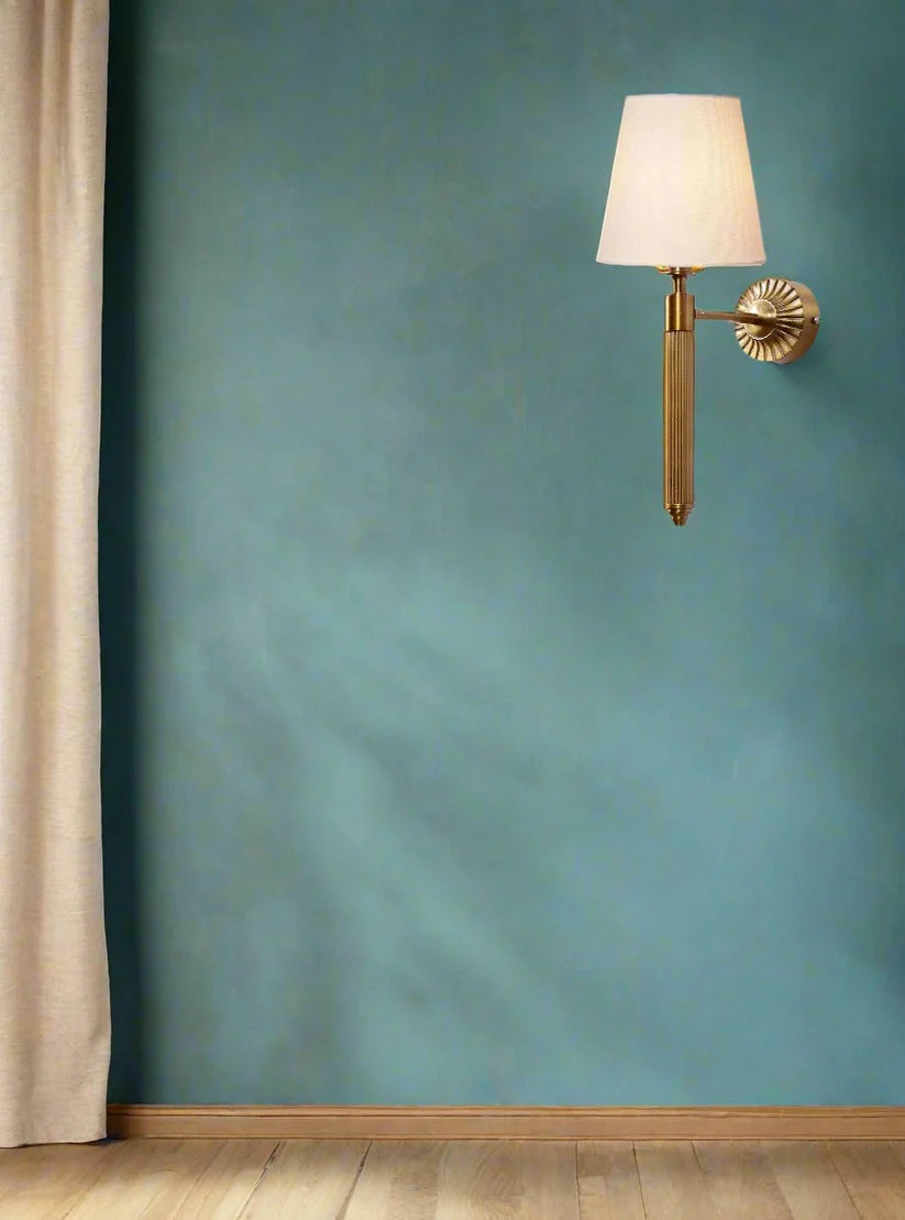 Fabric Wall Light for Bedroom | Contemporary Wall Sconce - Irya