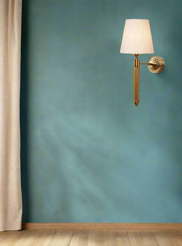 Fabric Wall Light for Bedroom | Contemporary Wall Sconce - Irya