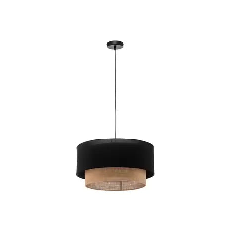 Jute Hanging Light for Bedroom | Natural Pendant Lamp - Quill