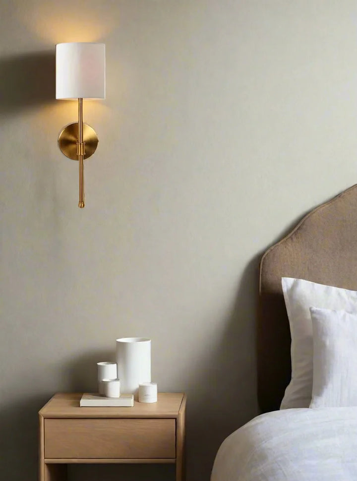 Fabric Wall Sconce for Living Room-  Soren