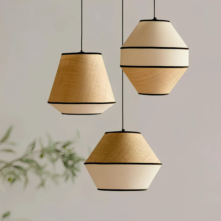 Japandi Hanging Light for Living Room | Modern Pendant Lamp - Rift