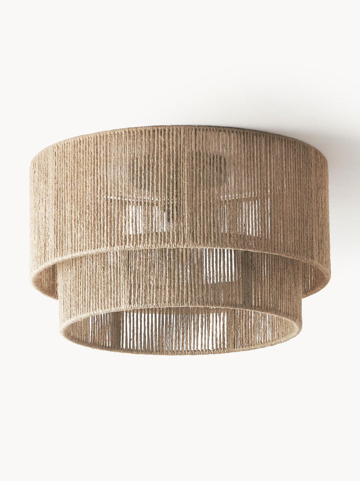 Jute Hanging Light for Kitchen | Natural Pendant Lamp - Torin