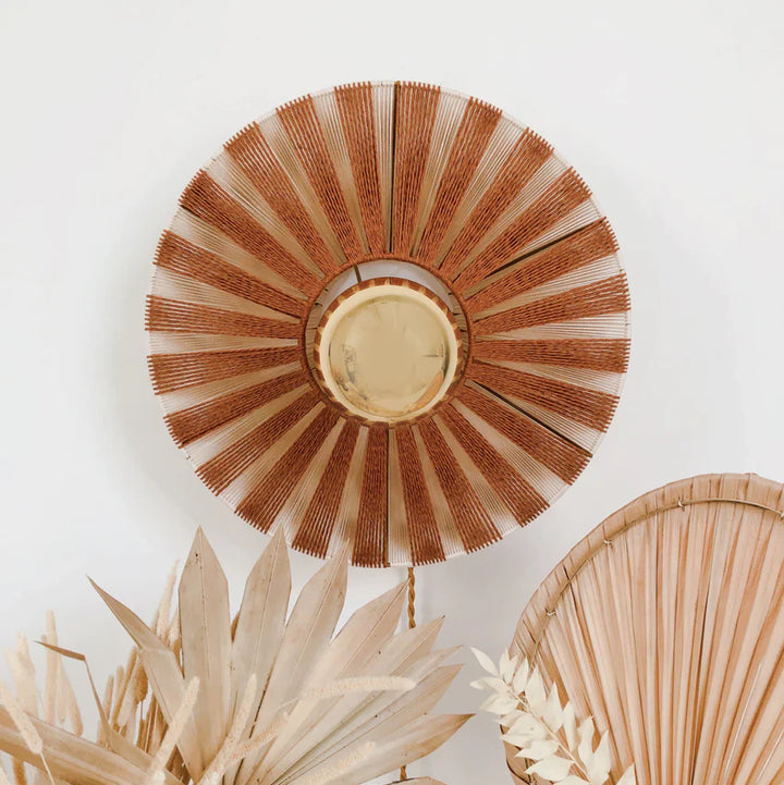 Jute Wall Lamp for Bedroom | Natural Wall Sconce - Aldous
