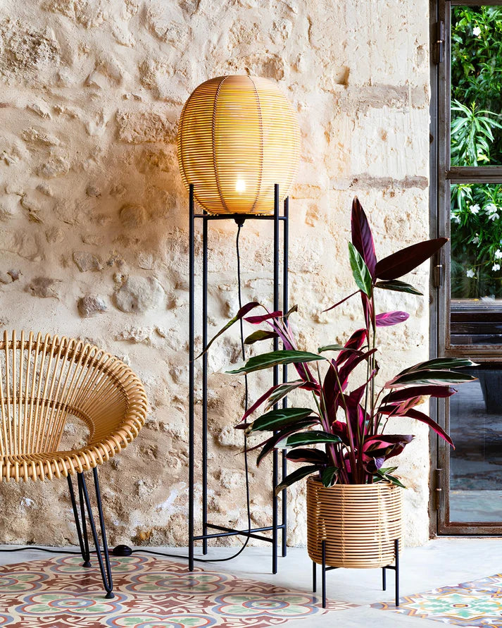 Rattan Planter Set of 4 | Bamboo Plant Pots for Living Room - Orlander