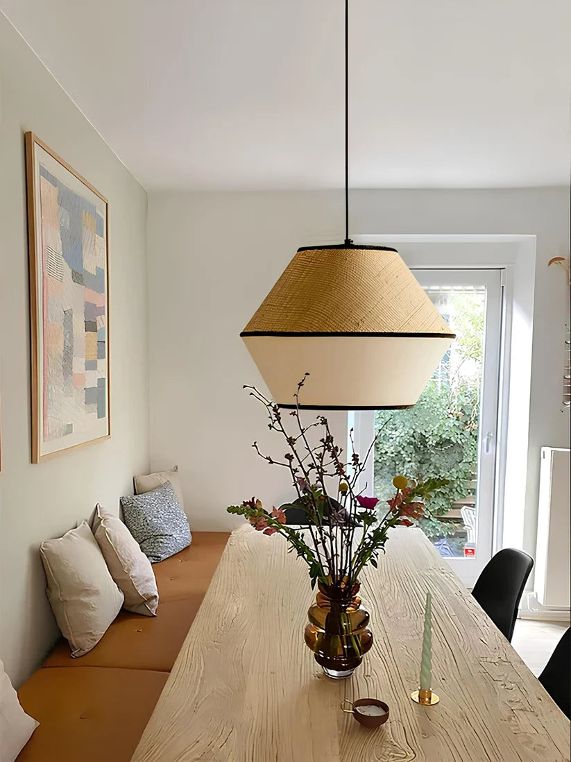 Japandi Hanging Light for Living Room | Modern Pendant Lamp - Rift