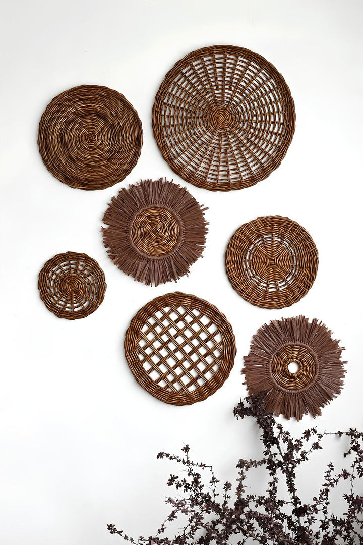 Rattan Wall Decor for Living Room - Caiusworth