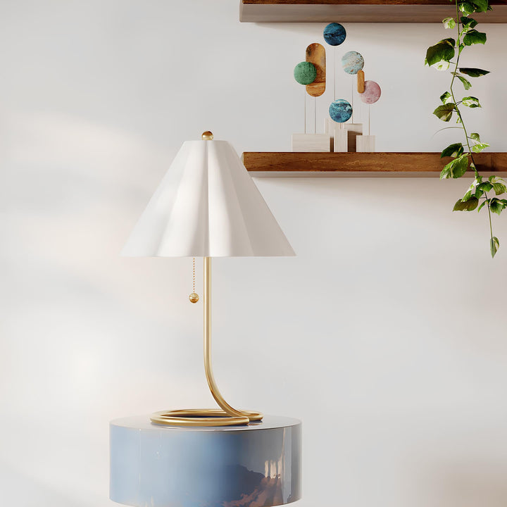 Rattan & Bamboo Table Lamp for Bedroom | Handmade - Ananya