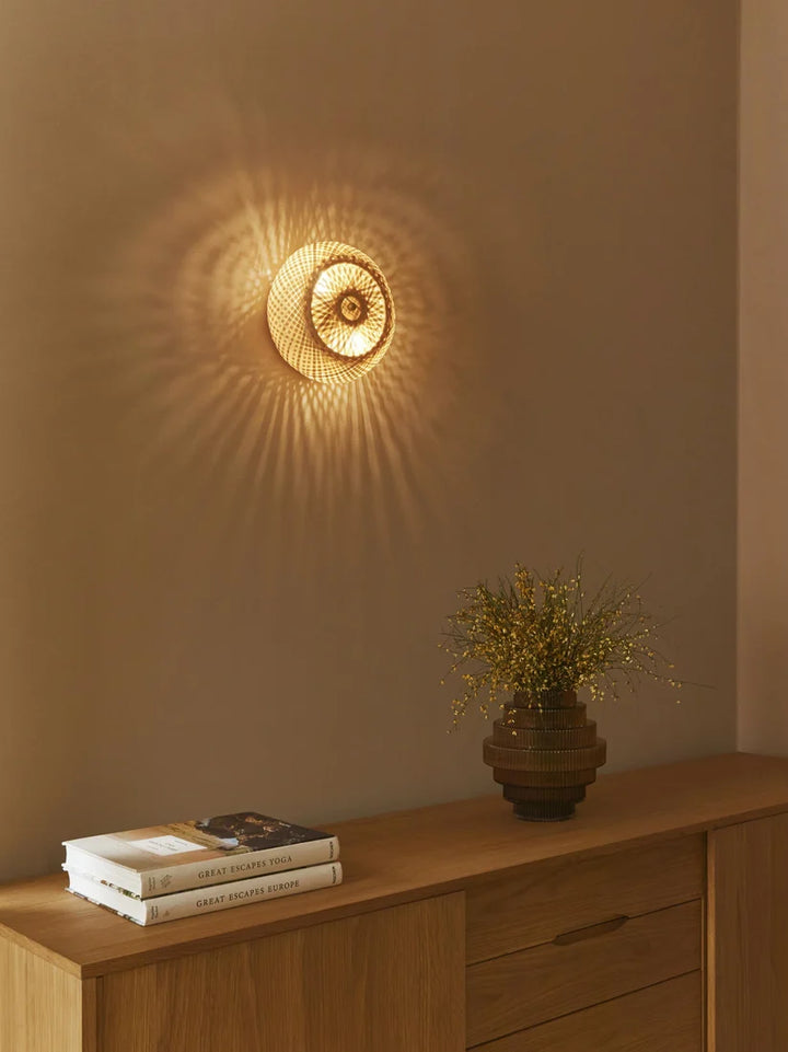 Wicker Wall Lamp for Living Room - Salena