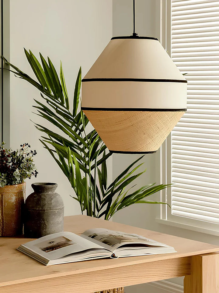Japandi Hanging Light for Living Room | Modern Pendant Lamp - Rift