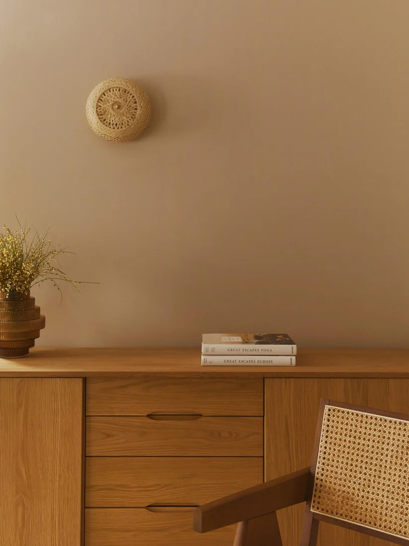 Wicker Wall Lamp for Living Room - Salena