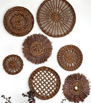 Rattan Wall Decor for Living Room - Caiusworth