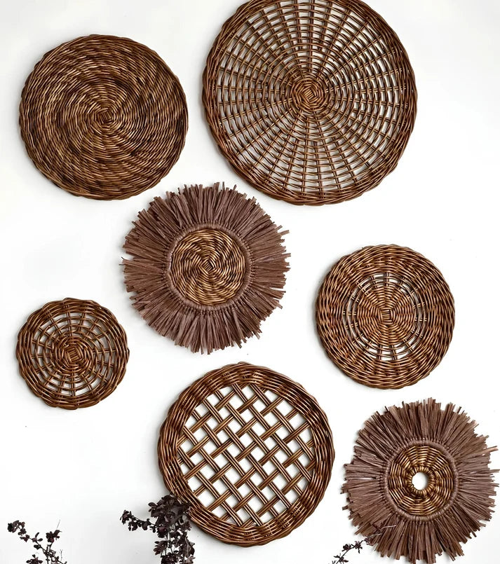 Rattan Wall Decor for Living Room - Caiusworth