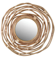 Rattan Wall Mirror for Living Room - Weslan