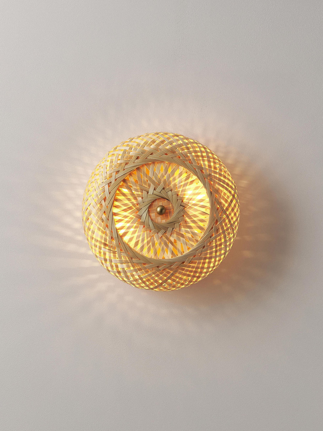 Wicker Wall Lamp for Living Room - Salena