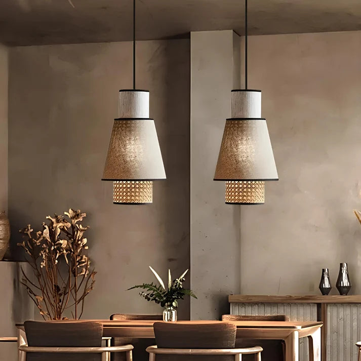 Rattan Hanging Light for Kitchen | Cane Pendant Lamp - Astara