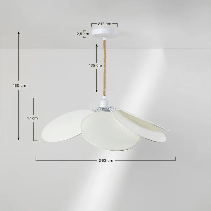 Contemporary Hanging Light for Bedroom | Japandi Pendant Lamp - Lachlan