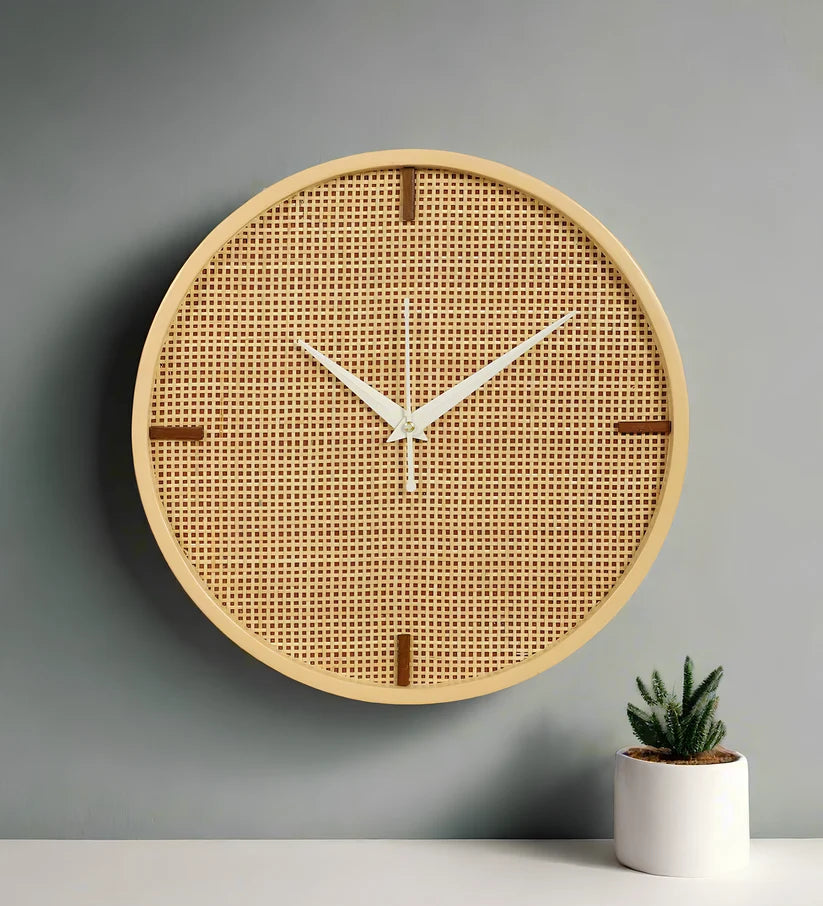 Bamboo Wall Clock for Kitchen - Soleil